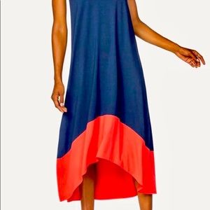 Lilla P Color block Dress NWT Navy with Red Med.
